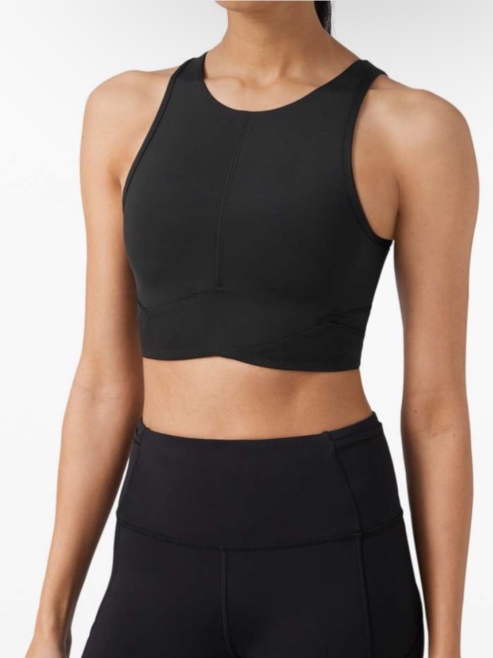 Lululemon Final Mile Crop Tank - Black